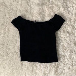Black Off the Shoulder Top